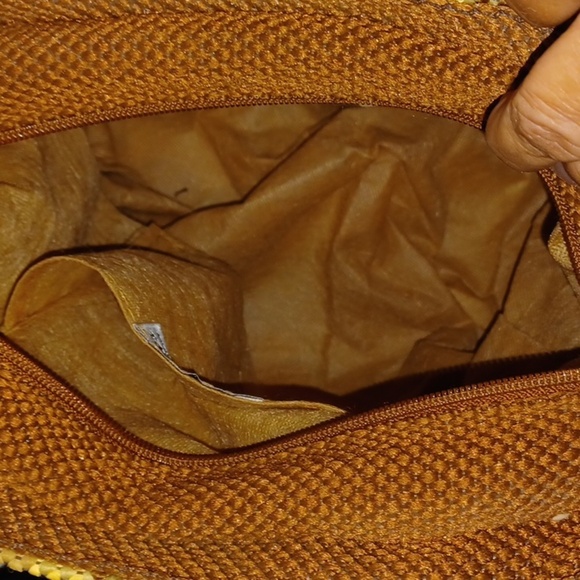 Passports Made In Italy brown & cream Woven Tote Bag, 8x10x6 - Picture 5 of 8